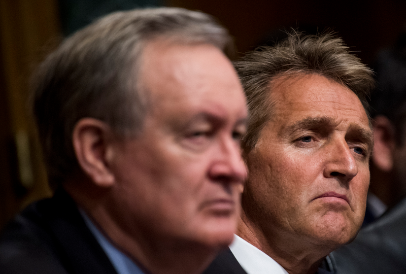 Republican Senators Mike Crapo and Jeff Flake